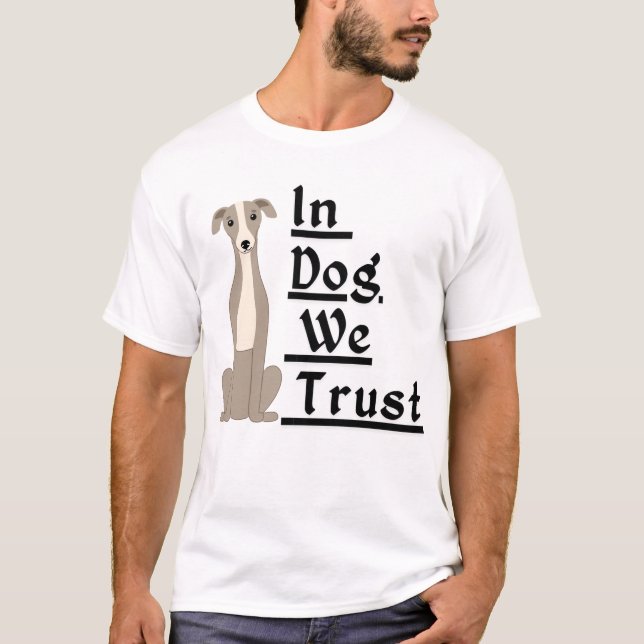 Cute Greyhound Hund | Minimalistiskt textavsnitt Ä T Shirt (Framsida)