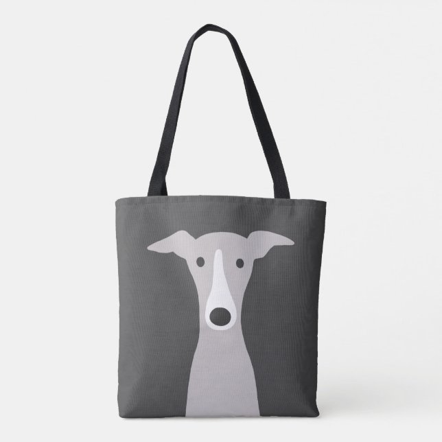 Cute Greyhound, italiensk Greyhound eller italiens Tygkasse (Baksida)