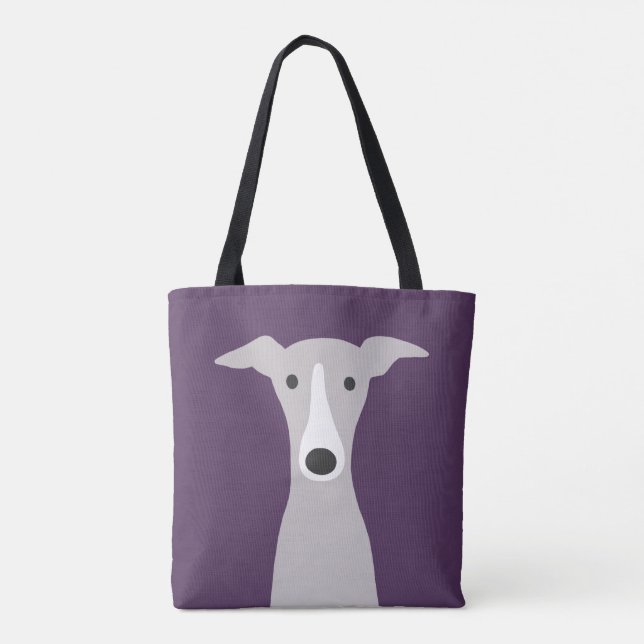 Cute Greyhound, italiensk Greyhound eller italiens Tygkasse (Baksida)