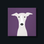 Cute Greyhound, italiensk Greyhound eller Whistrin Canvastryck<br><div class="desc">Tecknad stil teckning av ett grått och vitt greyhound hund. Ett kanvastryck i roligt för alla som kärlek Greyhound,  Italienska Greyhound eller Whippets. Besök Jenns Doodle World för ännu sötare djurkonst och djurälskarns illustrationer.</div>