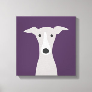 Cute Greyhound, italiensk Greyhound eller Whistrin Canvastryck