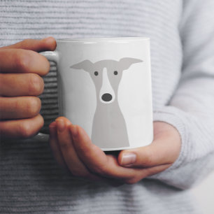 Cute Greyhound, italiensk Greyhound eller Whistrin Jumbo Mugg