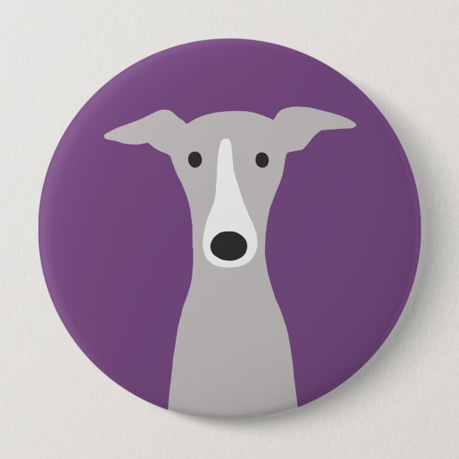 Cute Greyhound, italiensk Greyhound eller Whistrin Knapp (Framsida)