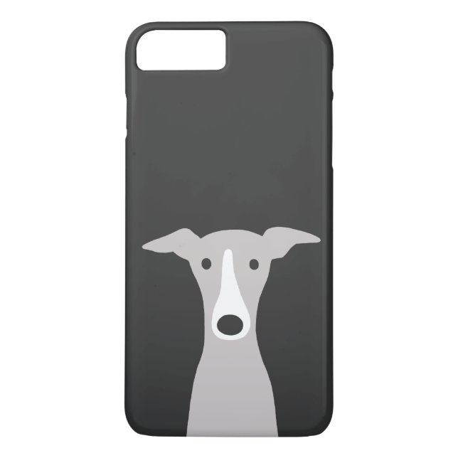 Cute Greyhound Italy Greyhound eller Whistring Hun Case-Mate iPhone Skal (Baksida)