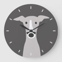 Cute Greyhound Italy Greyhound eller Whistring Hun Stor Klocka