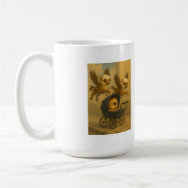 Cute Griffins & Baby Cyclops Mythology Fantasy Art Kaffemugg