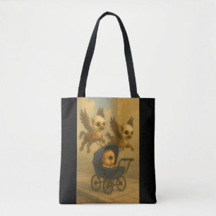 Cute Griffins & Baby Cyclops Mythology Fantasy Art Tygkasse