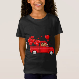 Cute Griffon Brussels Riding Red Lastbil Kärlek Va T Shirt