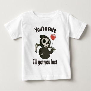 Cute Grim Reaper med romantiskt hjärta T Shirt