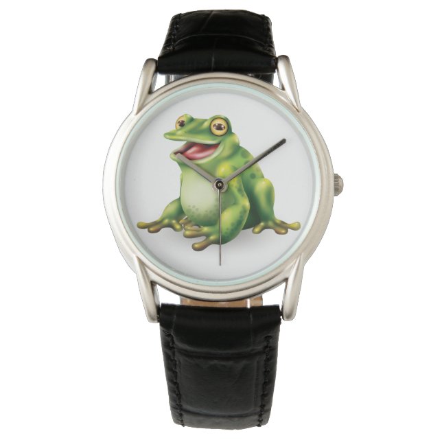 Cute Grinning Frog Watch Armbandsur (Framsida)