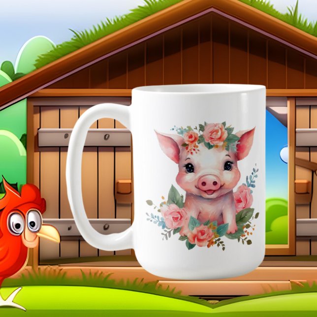 Cute gris add namn kaffemugg (Skapare uppladdad)