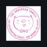 Cute Gris Anpassningsbar Family Namn Round Returad Självfärgande Stämpel<br><div class="desc">Anpassa enkelt denna anpassningsbar [TITLE] självsvärtande gummigummi frimärke med ditt eget namn och adress. Om du vill anpassa gummimallen klickar du på "Anpassa den här frimärket" och ändrar texten i rutorna. Finns i 9 olika färger och 6 storlekar. Se din design på bildskärmen så nära den faktiska storleka som möjligt...</div>