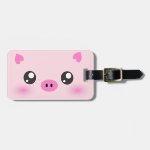 Cute Gris Ansikte - kawaii-minimalism Bagagebricka