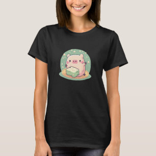 Cute Gris Enjoys Tofu Adsible Animal Kärlek Delici T Shirt