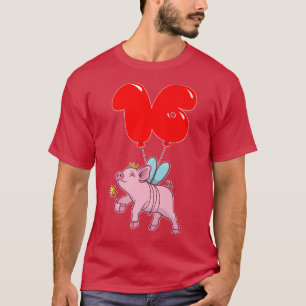 Cute Gris Fairy16th BirthdayKids Balloon Party T Shirt