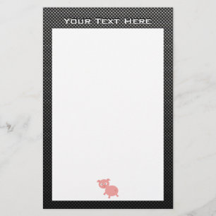 Cute Gris; Faux Carbon Fiber Brevpapper