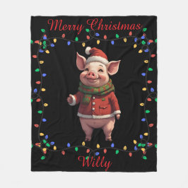 Cute Gris Fleece Blanket