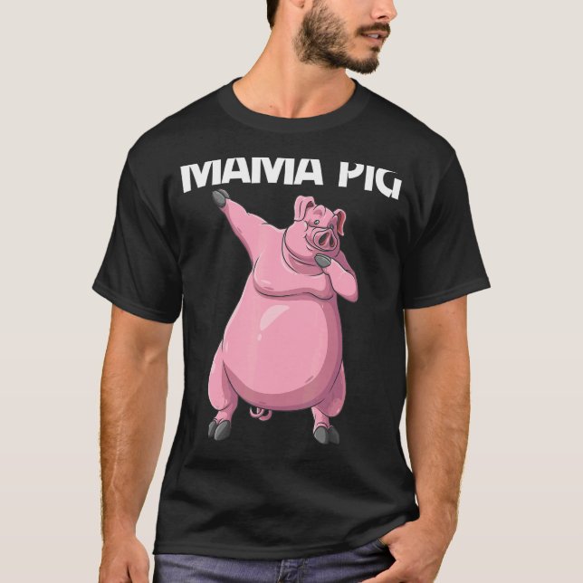 Cute Gris för kvinnor i Mamma djurfoder T Shirt (Framsida)
