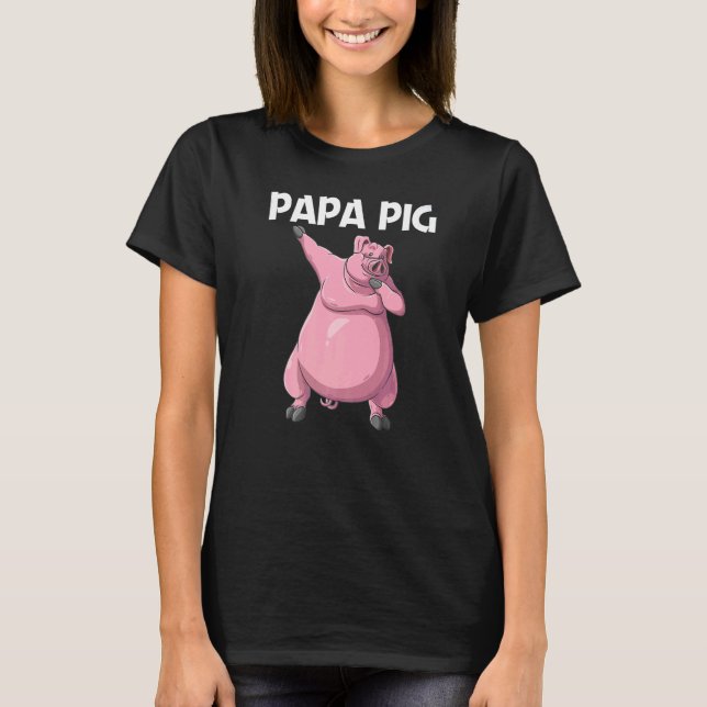 Cute Gris För manar Pappa, husdjursfoder T Shirt (Framsida)