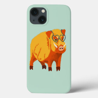 Cute Gris - Geek Boar med glasögon