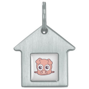 Cute gris ID-bricka husdjur