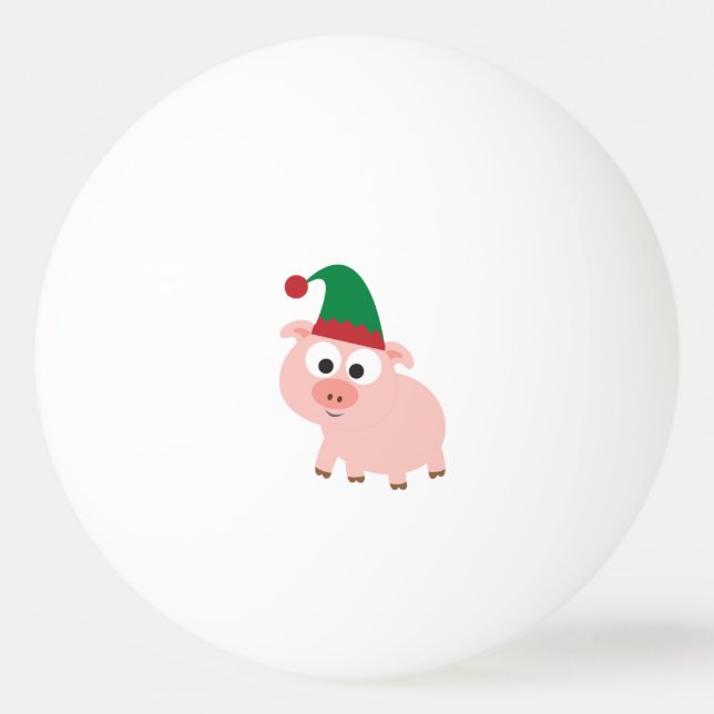 Cute Gris Jul Elf Pingisboll (Framsidan)