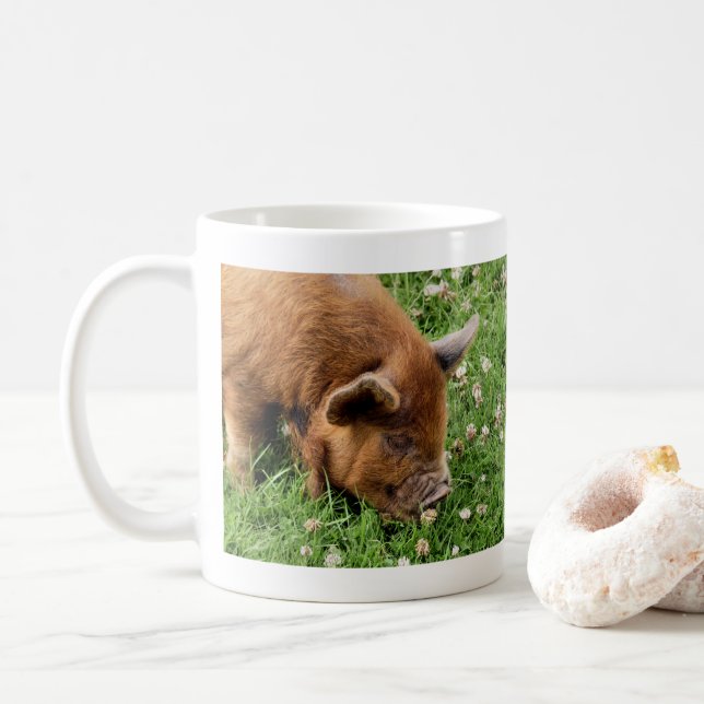 CUTE GRIS KAFFEMUGG (Med munk)