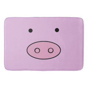 Cute Gris, Little Pig, Piggy, Rosa Gris, Farm Anim Badrumsmatta