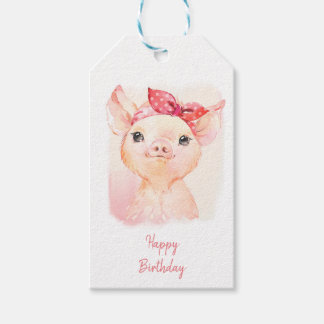 Cute Gris Märkre Presentetikett