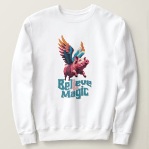 Cute Gris med färglöst vingar Tro på magiska pro T Shirt