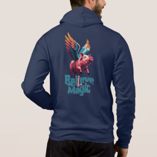 Cute Gris med färglöst vingar Tro på magiska pro T Shirt