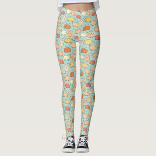 Cute Gris Mönster Mint Leggings