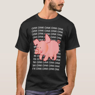 Cute Gris Oink Apparat Manar Kvinnor Barn Ungdom T Shirt