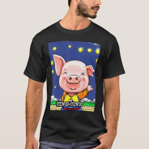 Cute Gris Piggie Oink Oink 16 T Shirt