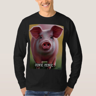 Cute Gris Piggie Oink Oink 19 T Shirt