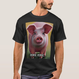 Cute Gris Piggie Oink Oink 19 T Shirt