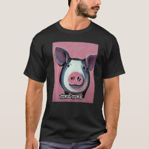 Cute Gris Piggie Oink Oink 27 T Shirt