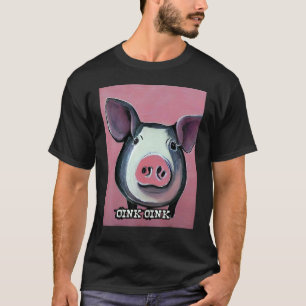 Cute Gris Piggie Oink Oink 29 T Shirt