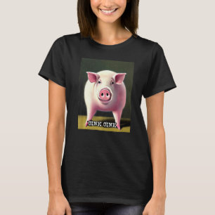 Cute Gris Piggie Oink Oink 30 T Shirt