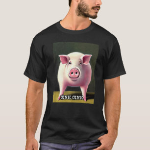 Cute Gris Piggie Oink Oink 30 T Shirt