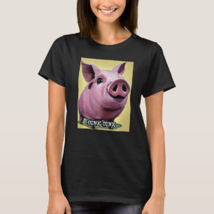 Cute Gris Piggie Oink Oink 31 T Shirt
