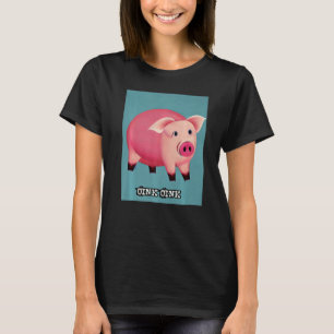 Cute Gris Piggie Oink Oink 40 T Shirt