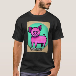 Cute Gris Piggie Oink Oink 41 T Shirt
