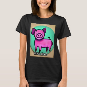 Cute Gris Piggie Oink Oink 44 T Shirt
