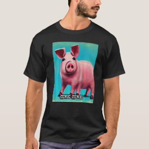 Cute Gris Piggie Oink Oink 44 T Shirt