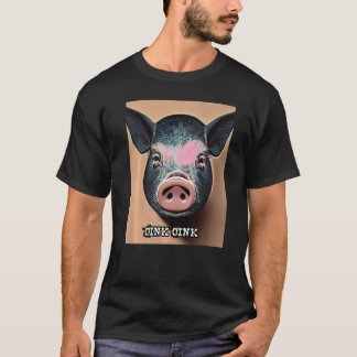 Cute Gris Piggie Oink Oink 53 T Shirt