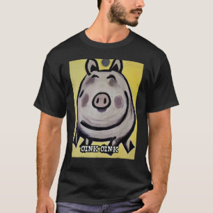 Cute Gris Piggie Oink Oink_6 T Shirt