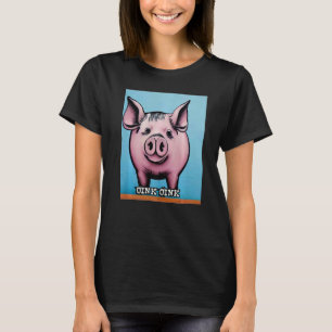 Cute Gris Piggie Oink Oink Premium_5 T Shirt