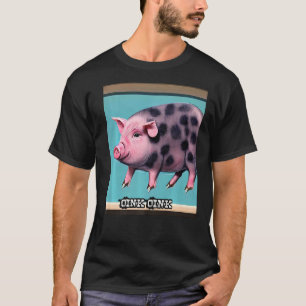 Cute Gris Piggie Oink Oink Premium_6 T Shirt