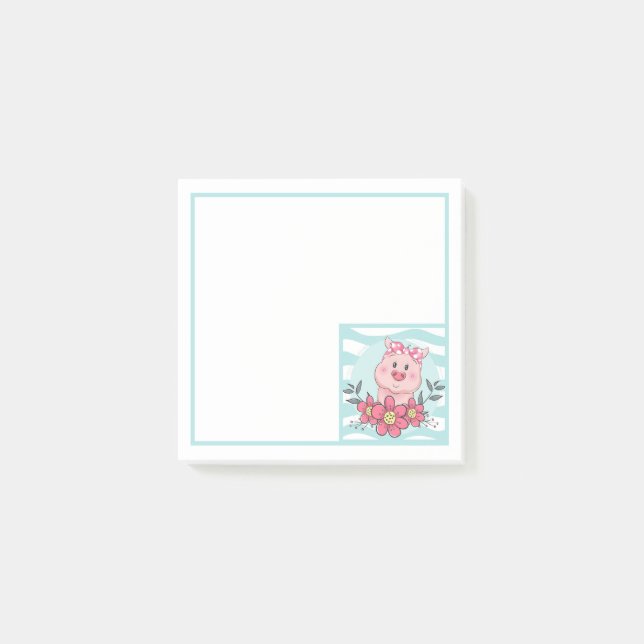 Cute Gris Post-it Block (Framsida)